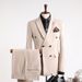 Man's Clothing Double Row Suit Men's Formal Wear Business Casual Fashion Slim-Fit Plus Size Banquet Wedding Small Suit Man_viptrois.com