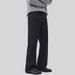 Men's Clothing & Archer0603 & Fleece Lined Thick Retro Raw Denim Black Jeans Wide Straight Leg Pants Loose, Versatile, Colorfast_viptrois.com