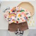 Kids’ Clothing Baby Thin Full Print Shirt Short Sleeved Shirt Boy Stylish Summer Clothes Children's Casual Clothes Children's Shorts Trendy_viptrois.com