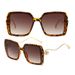 Men's Sunglasses Fashion Pearl Square Large Frame Sunglasses Women's Outdoor Uv Anti Ultraviolet Sunglasses_viptrois.com