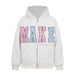 American Style Colorful Pearl Letter Hoodie Men And Women, Loose Vintage High Street Couple Jacket For Autumn_viptrois.com
