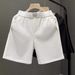 Men's Clothing Wagef White Shorts Trendy All Match Shorts Summer New Loose Straight Large Pants_viptrois.com