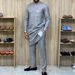 Men's Clothing New Style Affordable Men's Suit Men's Two Piece Suit Solid Color Round Neck African Ethnic Style_viptrois.com