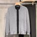Men's Dual-Zip Cardigan Sweater – Minimalist Knit Jacket With Asymmetric Closure (M-3XL, Grey/Black/Beige/Khaki)_viptrois.com