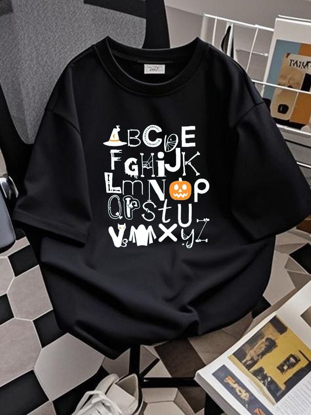 ABC Shirt Toddler Boys Girls Back To School Tshirt Cute First Day Of School Gifts Alphabet Tee Tops Print Round Neck Short Sleeve Female Slightly Fashion Stylish Women Top Graphic Tees T-Shirt For Women Casual Comfortable Women Graphic Versatile_viptrois.com