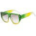 Men's Sunglasses Fashion Sunglasses For Men And Women Retro Photo Taking Large Square Frame Anti Ultraviolet Glasses Handsome Thick Legged Sunglasses_viptrois.com