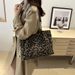 Women's Bag Retro Casual Leopard Print Shoulder Underarm Bag Large Capacity Tote Bag Women's Backpack_viptrois.com