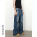 Men's Clothing High Street Ripped Jeans For Men High Loose Straight Wide Leg Trousers_viptrois.com