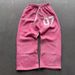 Men's Clothing Fashion Letter Print Printed Trousers Elastic Waist Loose Men And Women Trendy Sweatpants_viptrois.com
