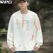 Men's Spring And Autumn Sweater Trendy Handsome Long-sleeved New Round Neck Loose Men's Clothing Autumn Outer Top Base_viptrois.com