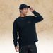 American-style Letter Digital Direct-print T-shirt, Unisex Trendy High Street Black Long-sleeve T-shirt_viptrois.com