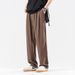 Men's Casual Dress Pants Relaxed Fit Straight Leg Autumn Spring Summer Flowing Drape Comfortable Men's Clothing Bottoms_viptrois.com