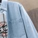 Men's Clothing Spring And Autumn Solid Color Youth Long Sleeved Denim Shirt Classic Casual Versatile Jacket_viptrois.com