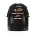 Men's Clothing Racing Style Retro Washed Old Long Sleeved T Shirt Trendy Hip Hop Cracked Letter Print Two Piece Top_viptrois.com