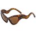 Men's Sunglasses Fashion Wave Cat Eye Personality Sunglasses Trend Sunglasses Sun Protection Sports Sunglasses_viptrois.com