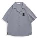 Men's Clothing Men's Summer Cuban Collar Loose Short Sleeved US Dollar Printed Casual Jacket Y2K Street Trend_viptrois.com