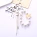 Bag Pendant Acrylic Bird's Nest Beaded Bag Decorative Pendant, Exquisite And Creative Pu Leather Rope Bow Pendant_viptrois.com