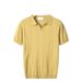 Men's Clothing Summer Thin Knitted Ice Silk Solid Color Short Sleeve Polo Shirt Men's Simple Multicolor Lapel Top Clothes One Piece Delivery_viptrois.com