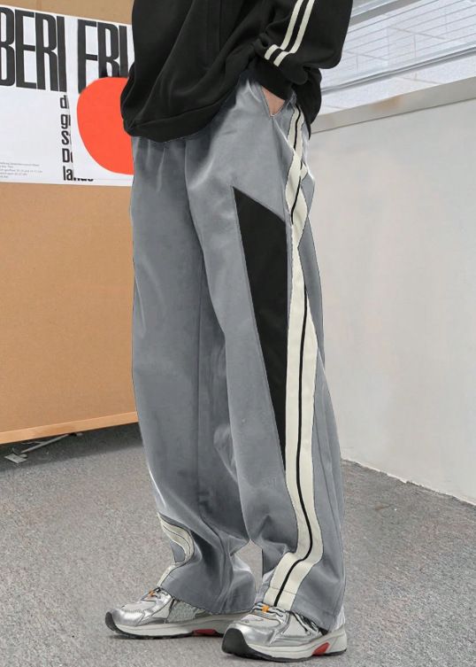 Men's Outdoor Cargo Pants – Retro Loose-Fit Trousers With Geometric Print (S-XXL, Black/Navy/Green/Orange/Khaki/Gray)_viptrois.com