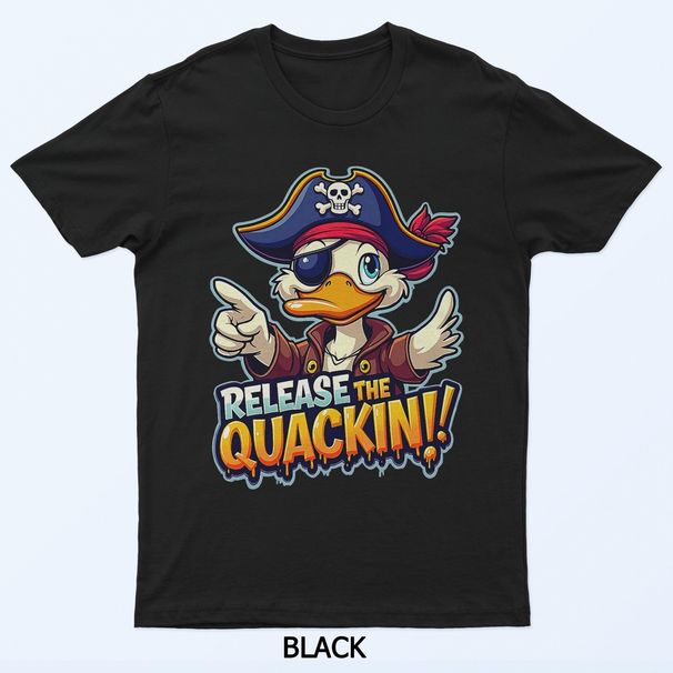 Funny Release Quackin Rubber Ducky Kraken Parody Pirate T-Shirt Mens Womens Tees Top_viptrois.com