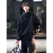 Autumn And Winter Trendy Brand Jacket Men's High Neck Hooded Cardigan Sweatshirt_viptrois.com