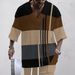 Men's Clothing New Sports European And American Men's Large V Neck Jacquard Short Sleeved Suit_viptrois.com