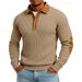 "Men's Corduroy Jacket – Vintage Button-Up Shirt Jacket, Soft Brushed Lining, Relaxed Fit, Long Sleeve Casual Coat ( Lightweight Fall Outerwear)"_viptrois.com