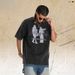 Hip-hop Street Character Print Design Short-sleeve Unisex Vibe Washed Pure Cotton T-shirt_viptrois.com