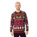 New Men's Knitted Sweater Christmas Casual Slim-fit Lazy Wind Crew Neck Wool Splicing Knitted Sweater_viptrois.com