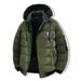 Padded Clothes Men's American Embroidery Down Cotton Thickened Loose Removable Hat Casual Warm Hooded Padded Jacket_viptrois.com