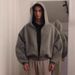 "Trendy Zip-Up Hoodie With Streetwear Style - Premium Polyester Fabric, Custom Colors, S-2XL (Unisex, Oversized Fit, 3D Print Design)"_viptrois.com