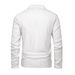 Men's Clothing Men's Retro Polo Shirt Long Sleeve – Jacquard Knit Casual Top (S-XXL, White, Polyester)_viptrois.com