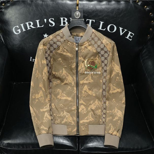 2023 European Style Autumn New Baseball Collar Jacket 's Trendy Fashion Embroidery Light Luxury High-end Casual Coat_viptrois.com