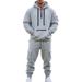 Winter Large Size American Heavy Plus Velvet Loose Men's Casual Sports Multi Pocket Workwear Suit Men_viptrois.com