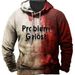 2024 Cross-Border Hot-Selling Men's Problem Solved Halloween Printed Hoodie Direct Sale_viptrois.com
