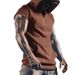Summer Men's Loose Vest New Casual Hooded Sports T-shirt Short Sleeved Men_viptrois.com