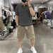 Men's Clothing Summer Lapel Polo Shirt Zipper Casual Half Sleeve Sports Fitness Solid Color Breathable Fashion Versatile Short Sleeved Top_viptrois.com