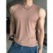 Men's Summer Sleeveless Vest - Breathable Moisture-Wicking Athletic Tank Top For Running & Gym (Black/White/Grey/Light Brown, M-3XL)_viptrois.com