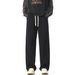 Men's American Style Heavyweight Cleanfit Grey Sweatpants Trendy Brand Patchwork Loose Wide Leg Casual Sports Pants_viptrois.com