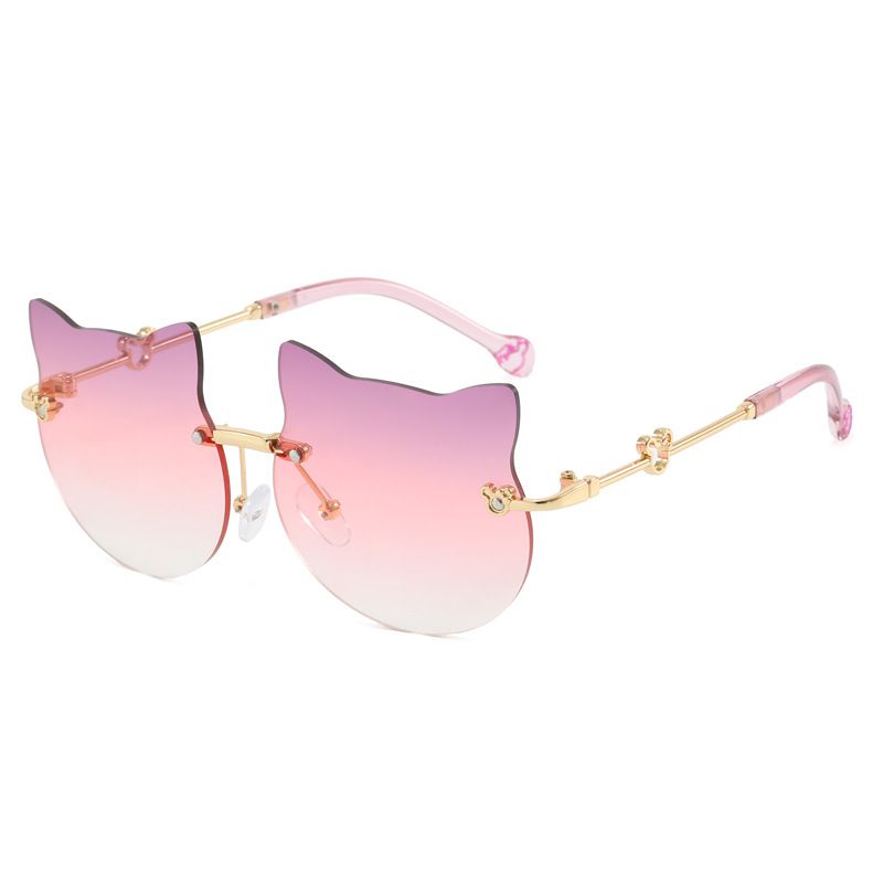 Children's Fashion Sunglasses For Men And Women Cat Glasses Baby Sunglasses Trendy Internet Celebrity Street Shooting Sunglasses_viptrois.com