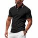 Summer Men's Quick Drying Polo Shirt Casual Business Golf Short Sleeve Breathable Sweat Wicking Size_viptrois.com