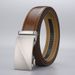 Unisex High-grade business casual automatic buckle belt men's two-layer cowhide leather belt_viptrois.com