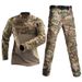 Men's Clothing camouflage stitching knitted frog suit tactical suit CP camouflage training uniform_viptrois.com