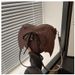 Trendy Halloween Bloody Cleaver Crossbody Bag - Unique PU Leather Handbag With Zipper Closure For Women & Men, Spooky Streetwear Accessory_viptrois.com