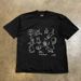 Happy Cat Print T-Shirt Couple Style Loose Fit Short Sleeve Women's Top Men's Tee 250g Heavyweight Pure Cotton_viptrois.com