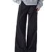 Splicing Black Jeans Men, Loose College Style Wide Straight Leg Pants, Fashionable And Versatile Work Pants For Men_viptrois.com