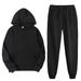 Men's Clothing Hoodie Trousers Suit Winter Plus Velvet Warm Fashion Color Matching Casual Sports Suit_viptrois.com