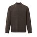 MYQ Half Turtleneck Pullover Men Winter Warm Base Shirt Korean Style Trendy Simple Casual Knitted Sweater_viptrois.com