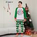 Christmas Santa hat alphabet Christmas family suit printed homewear sleep_viptrois.com