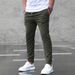 Men's Cropped Casual Trousers - Slim Fit Business & Streetwear Pants (S-3XL, 5 Colors) Men's Clothing_viptrois.com